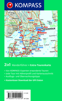 KOMPASS Wanderführer Schweden Süd und Mitte, Von Skåne bis Dalarna, 80 Touren mit Extra-Tourenkarte