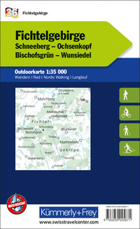 Deutschland, Fichtelgebirge, Nr. 36, Outdoorkarte 1:35'000