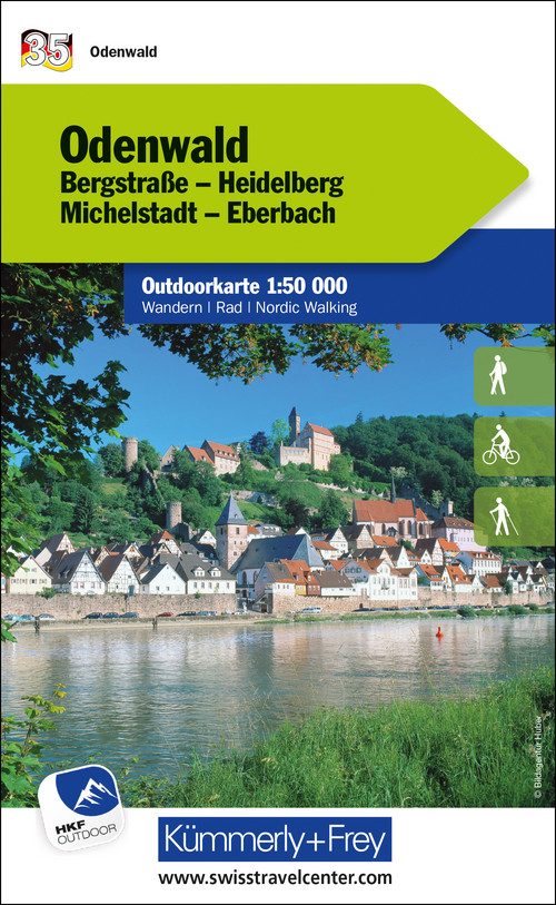 Deutschland, Odenwald, Nr. 35, Outdoorkarte 1:50'000