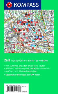 KOMPASS Wanderführer Osttirol, Venediger- und Glocknergruppe, Defereggental, Lienzer Dolomiten, 50 Touren mit Extra-Tourenkarte